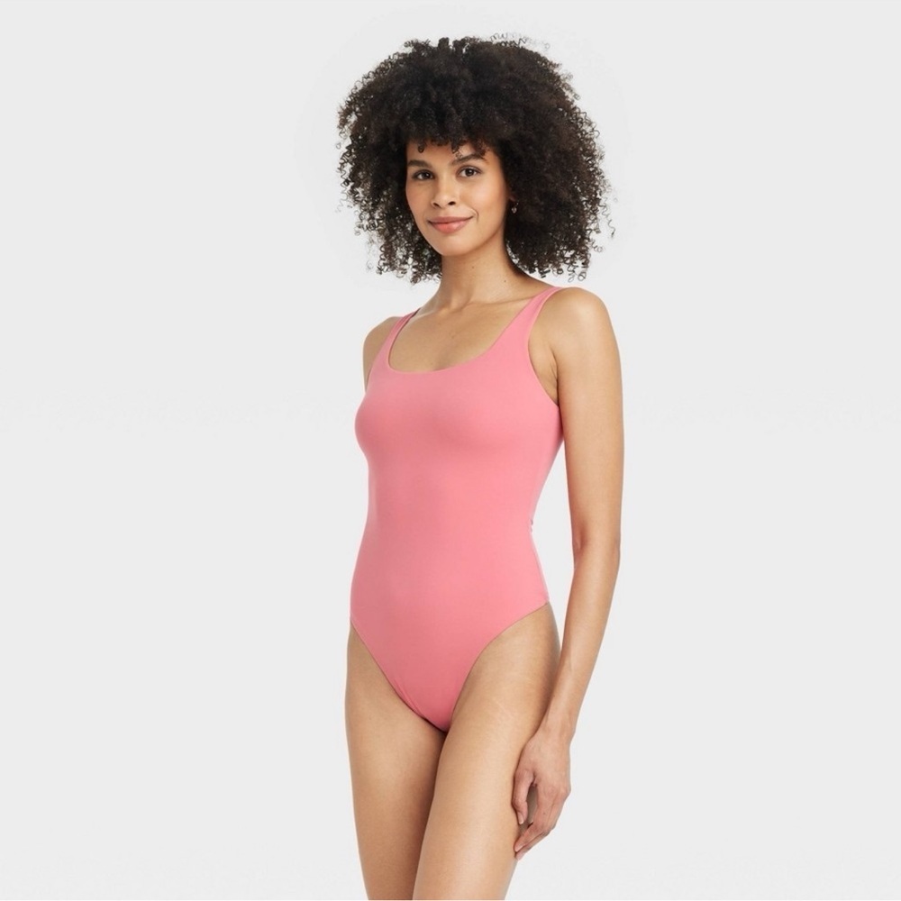 Auden Luxury Collection Women’s Luxe 4-Way Stretch Scoop neck Tank Bodysuit XS